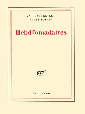 cover image of Hebdromadaires